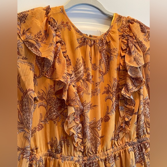 Rachel Parcell Gold Paisley Print Dress - Picture 4 of 5